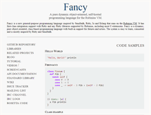 Tablet Screenshot of fancy-lang.org